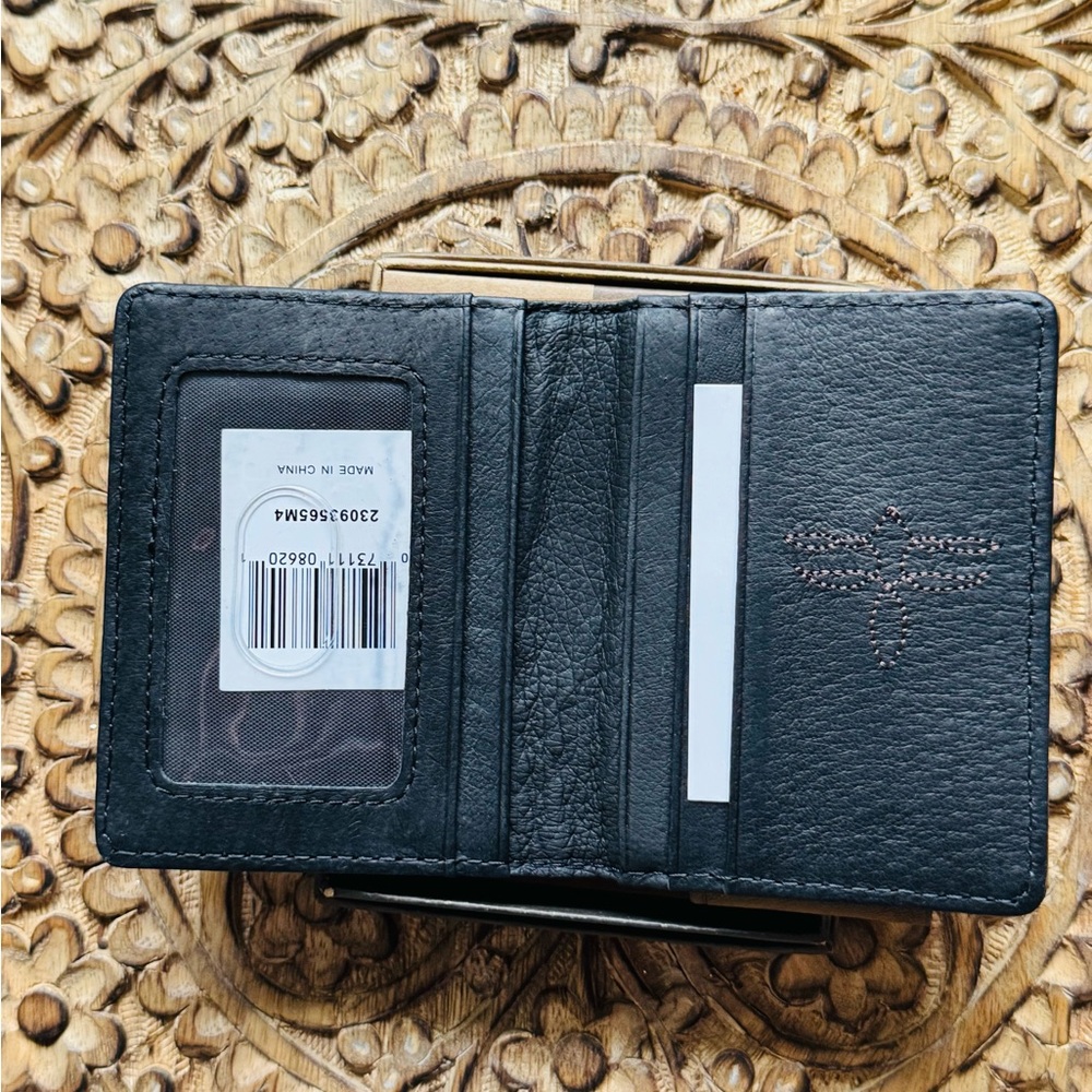 Justin Boots Needlepoint Card Wallet With Money Clip NIB - Picture 6 of 8